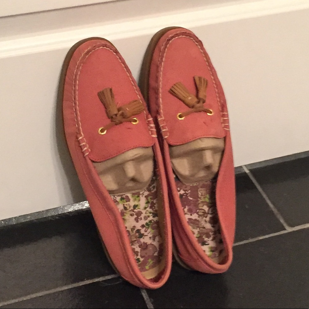 Sherry Topsider apricot boat shoes